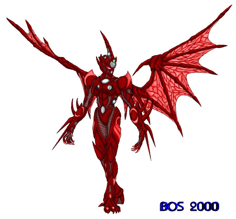red dragon robot boss