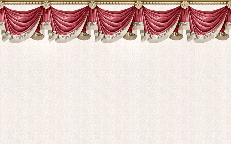 Red Drapery Valance
