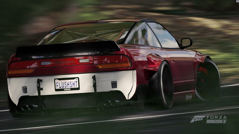 Red Drift Car — Dynamic, Digital Art, License Plate