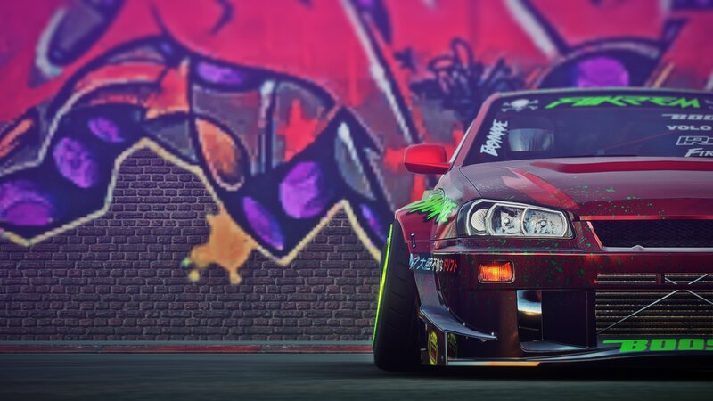 Red Drift Car — Urban