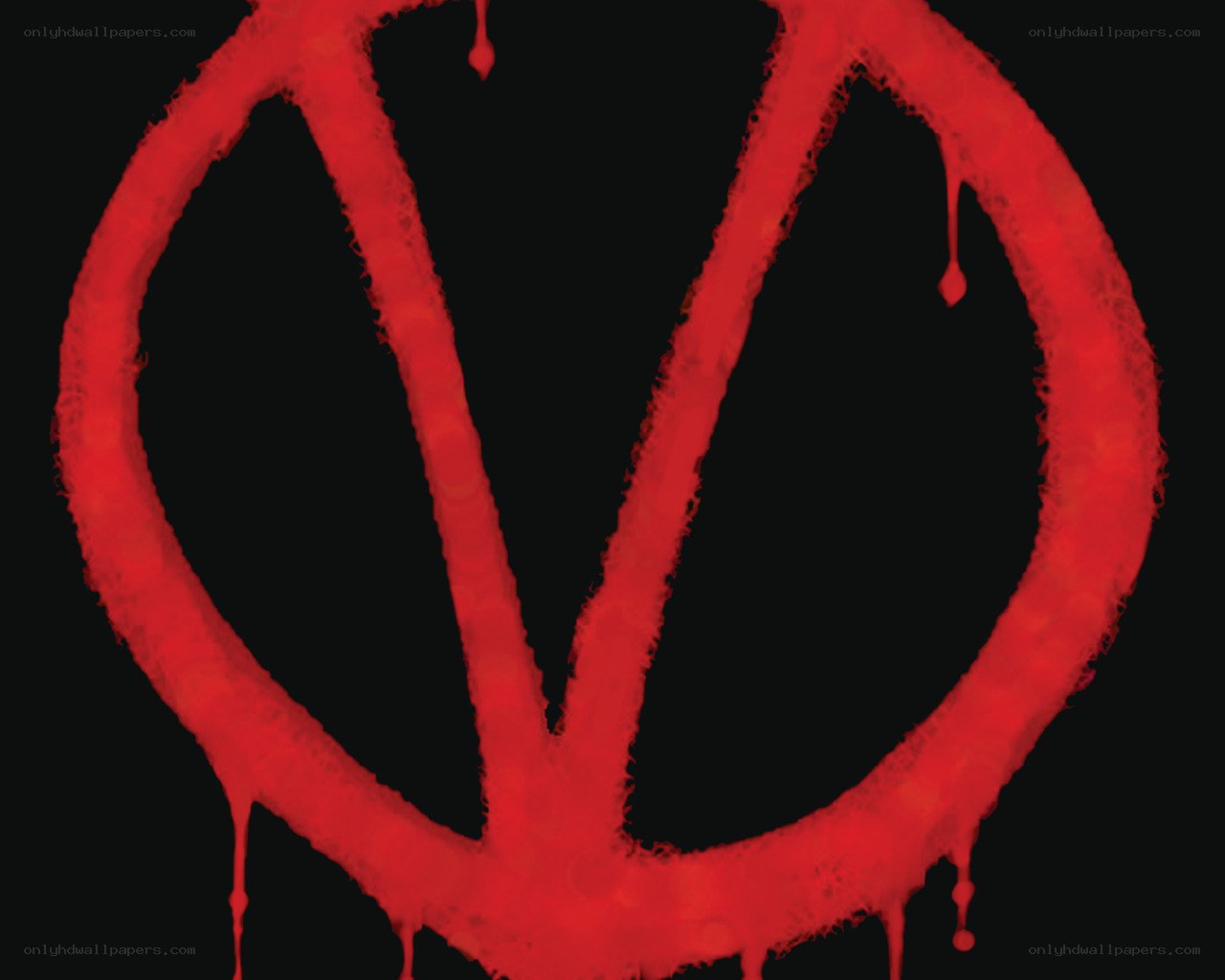 Red dripping symbol logo