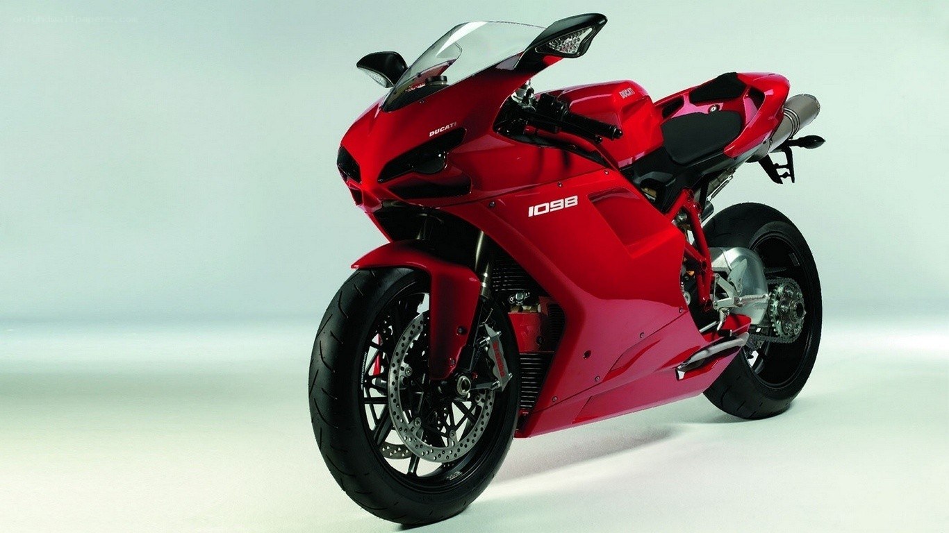 Red Ducati 1098 motorcycle
