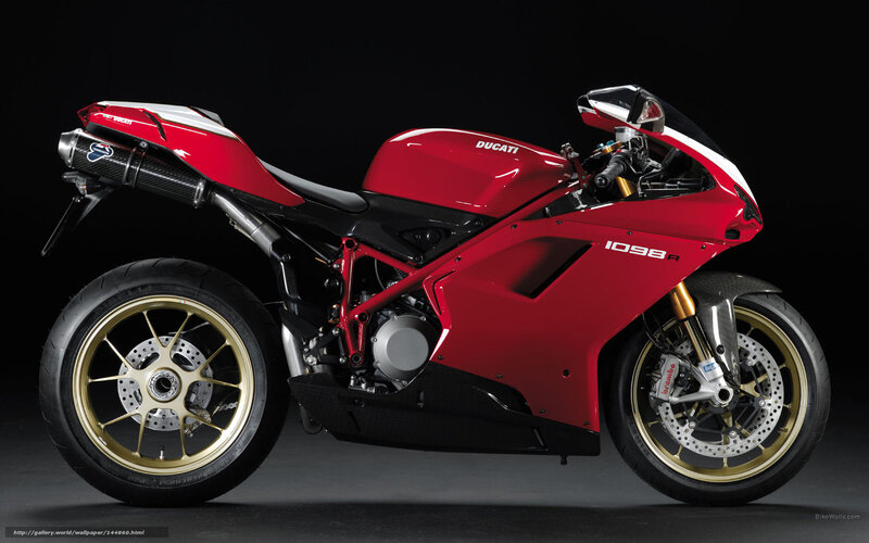 Red Ducati 1098R motorcycle