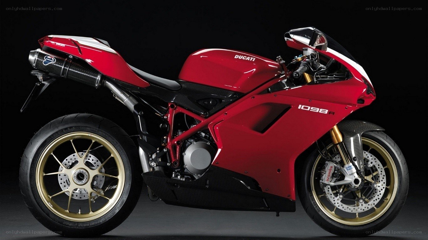 Red Ducati 1098R motorcycle