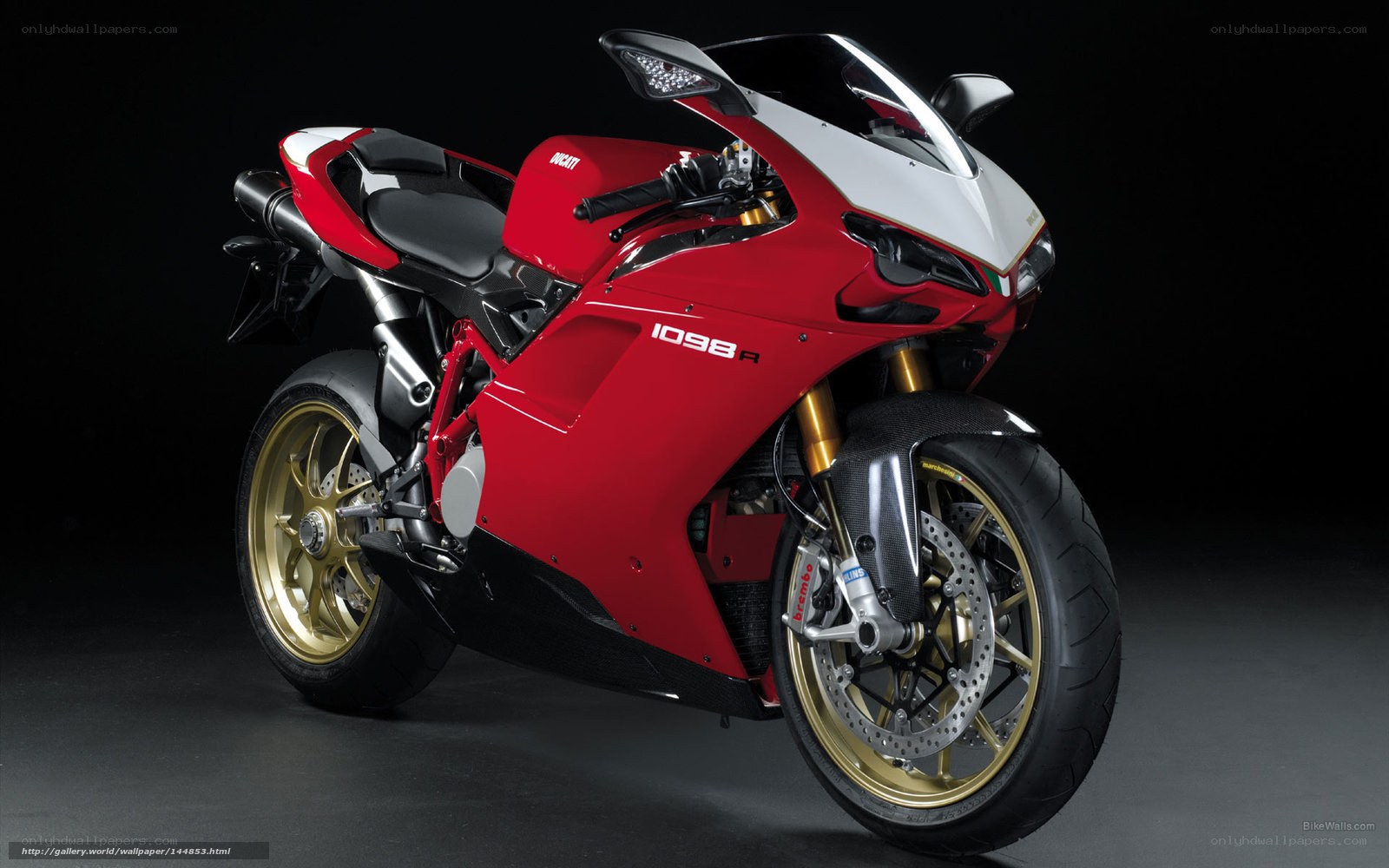 Red Ducati 1098R motorcycle