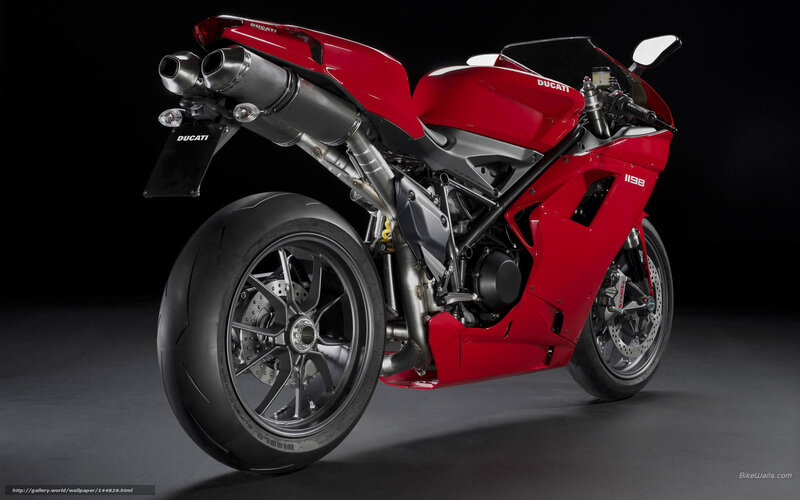 Red Ducati 1198 motorcycle
