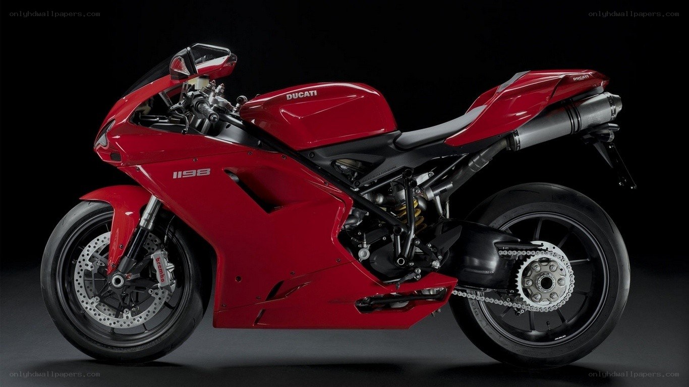 Red Ducati 1198 motorcycle