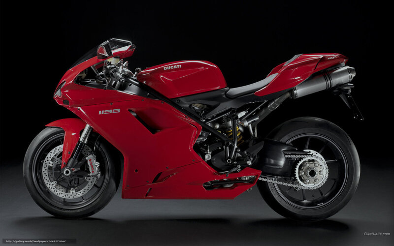 Red Ducati 1198 motorcycle
