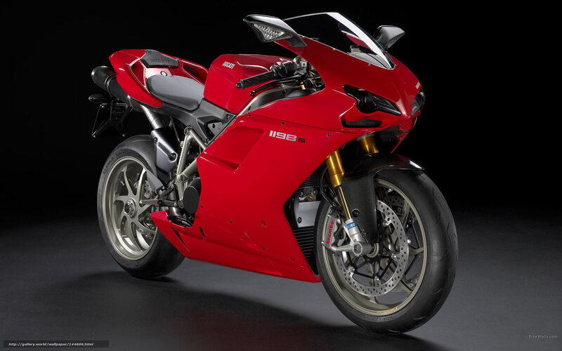 Red Ducati 1198 S motorcycle