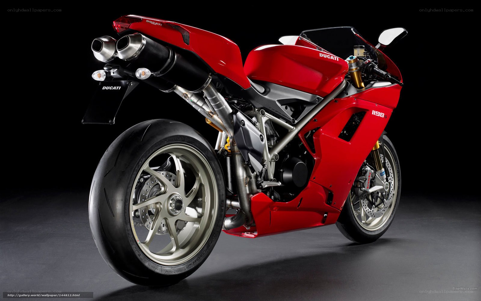 Red Ducati 1198S motorcycle