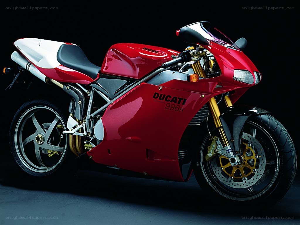Red Ducati 996R motorcycle
