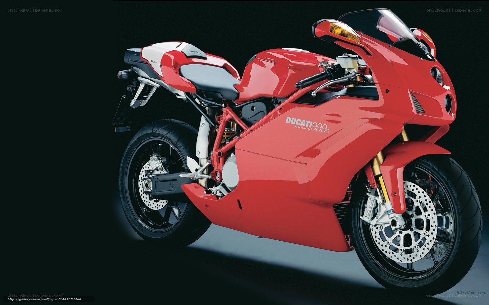 Red Ducati 999s motorcycle