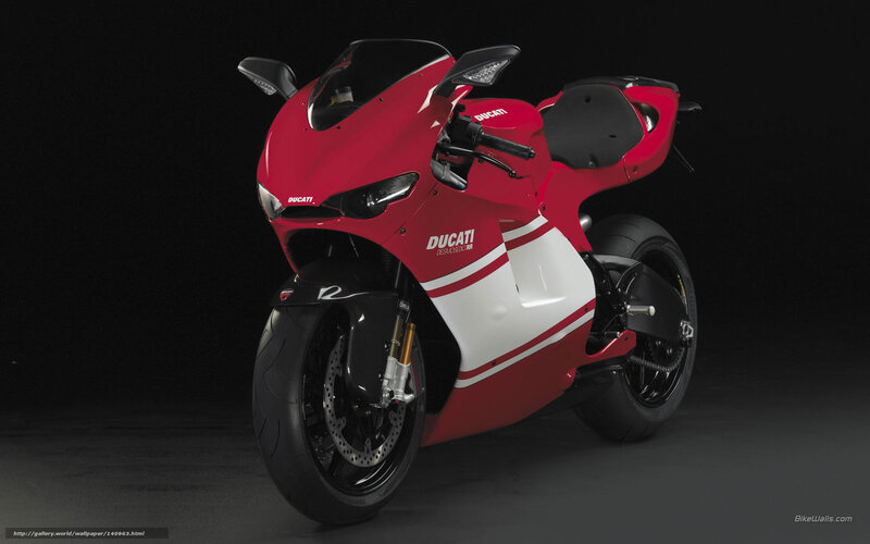 Red Ducati Desmosedici RR