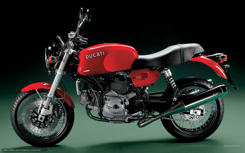 Red Ducati GT1000 motorcycle