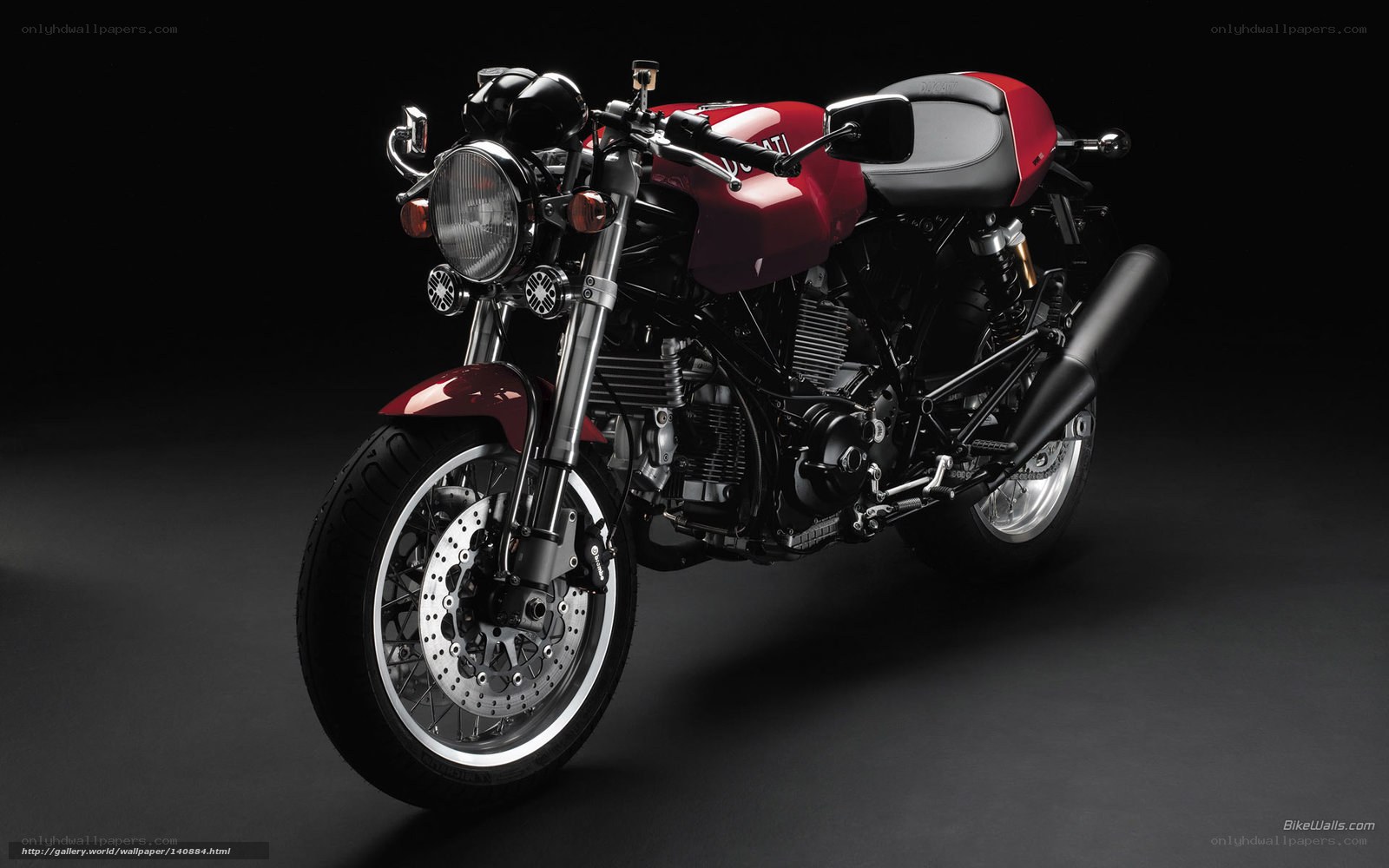 Red Ducati motorcycle
