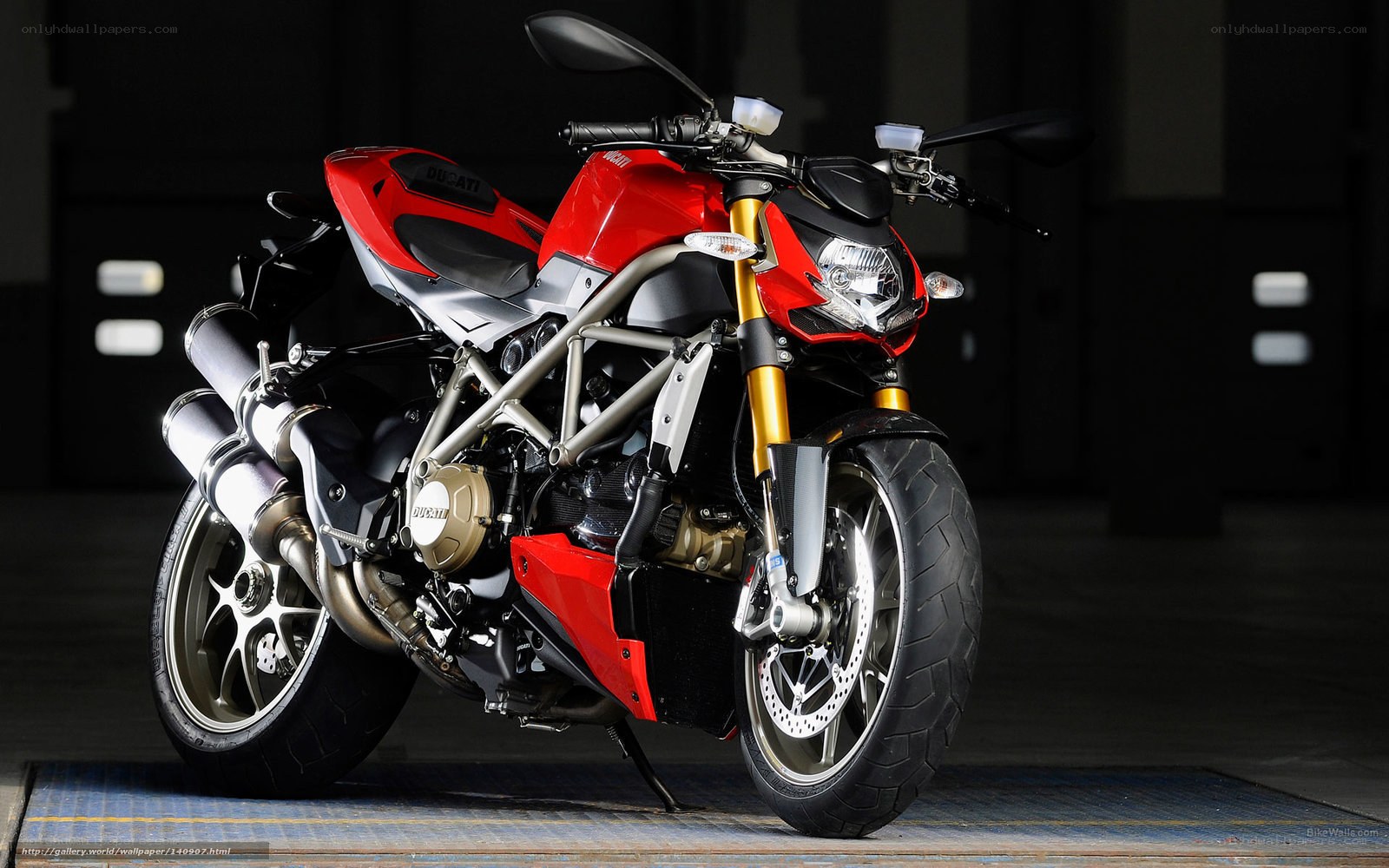 Red Ducati motorcycle