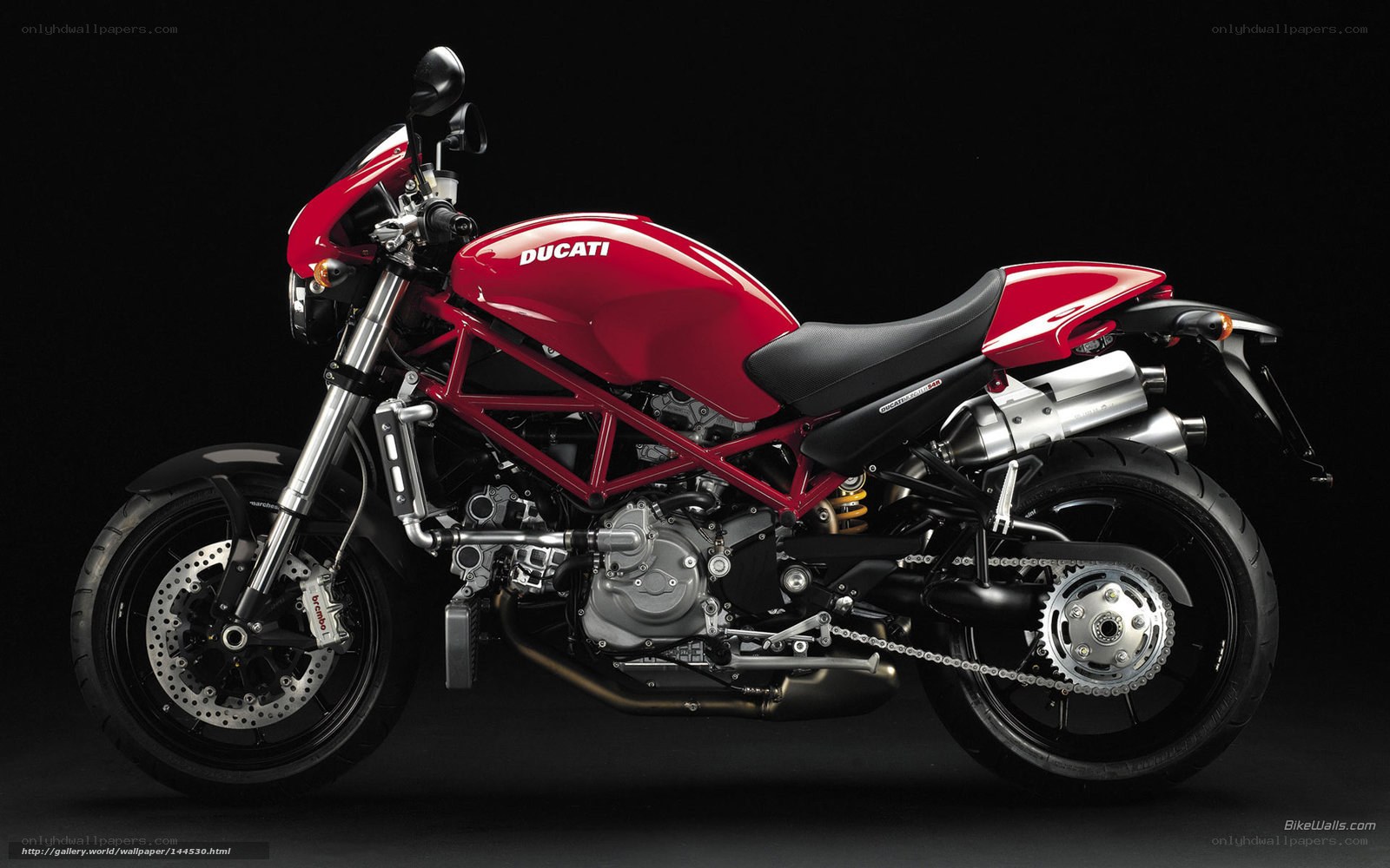 Red Ducati motorcycle