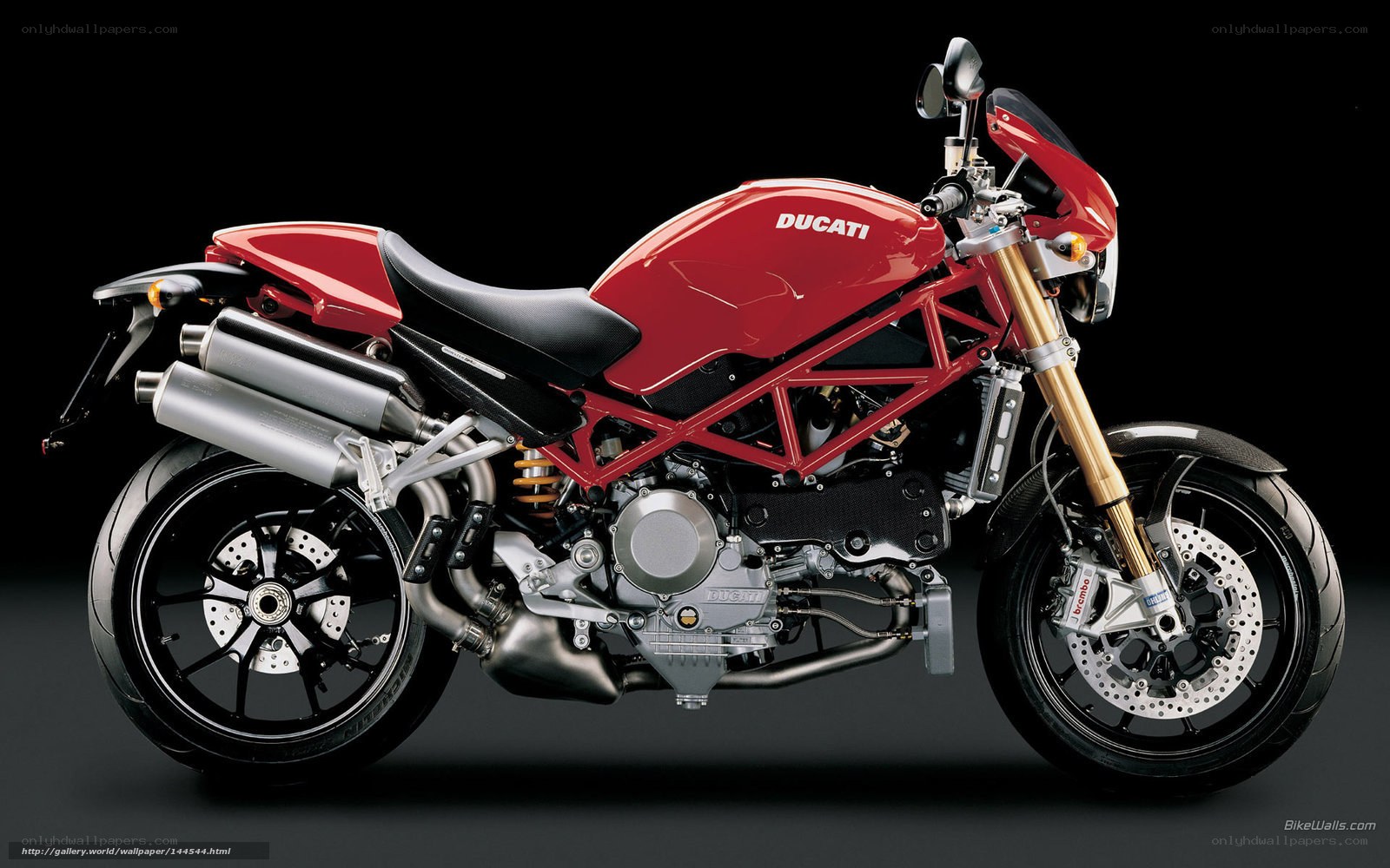 Red Ducati motorcycle