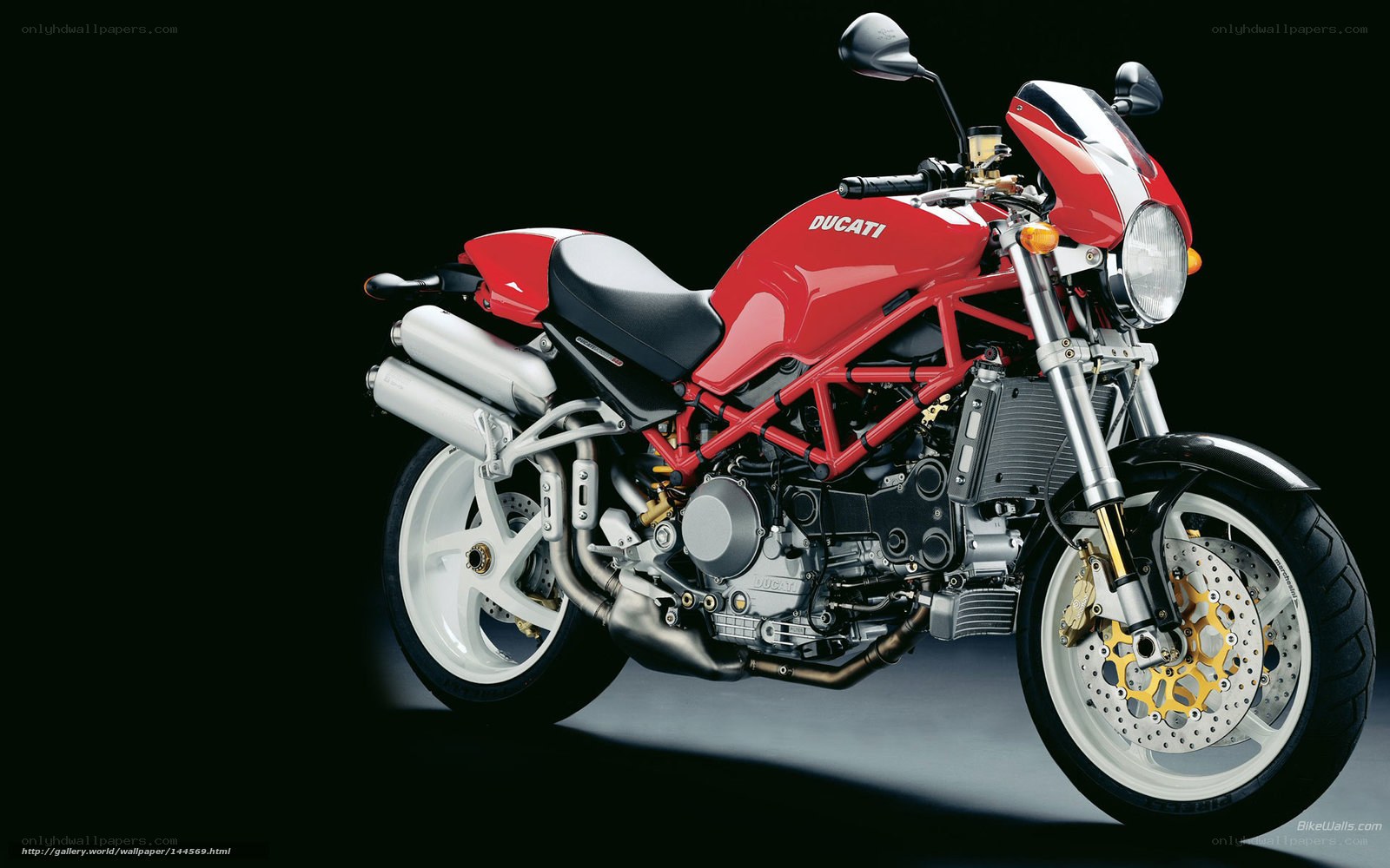 Red Ducati motorcycle