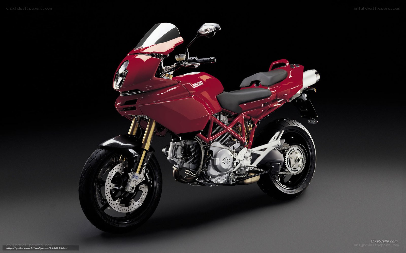 Red Ducati motorcycle