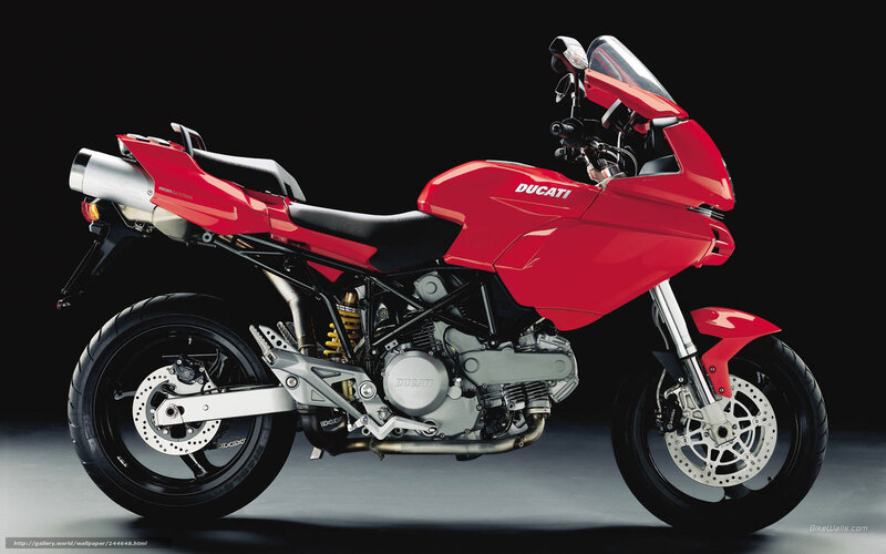 Red Ducati motorcycle