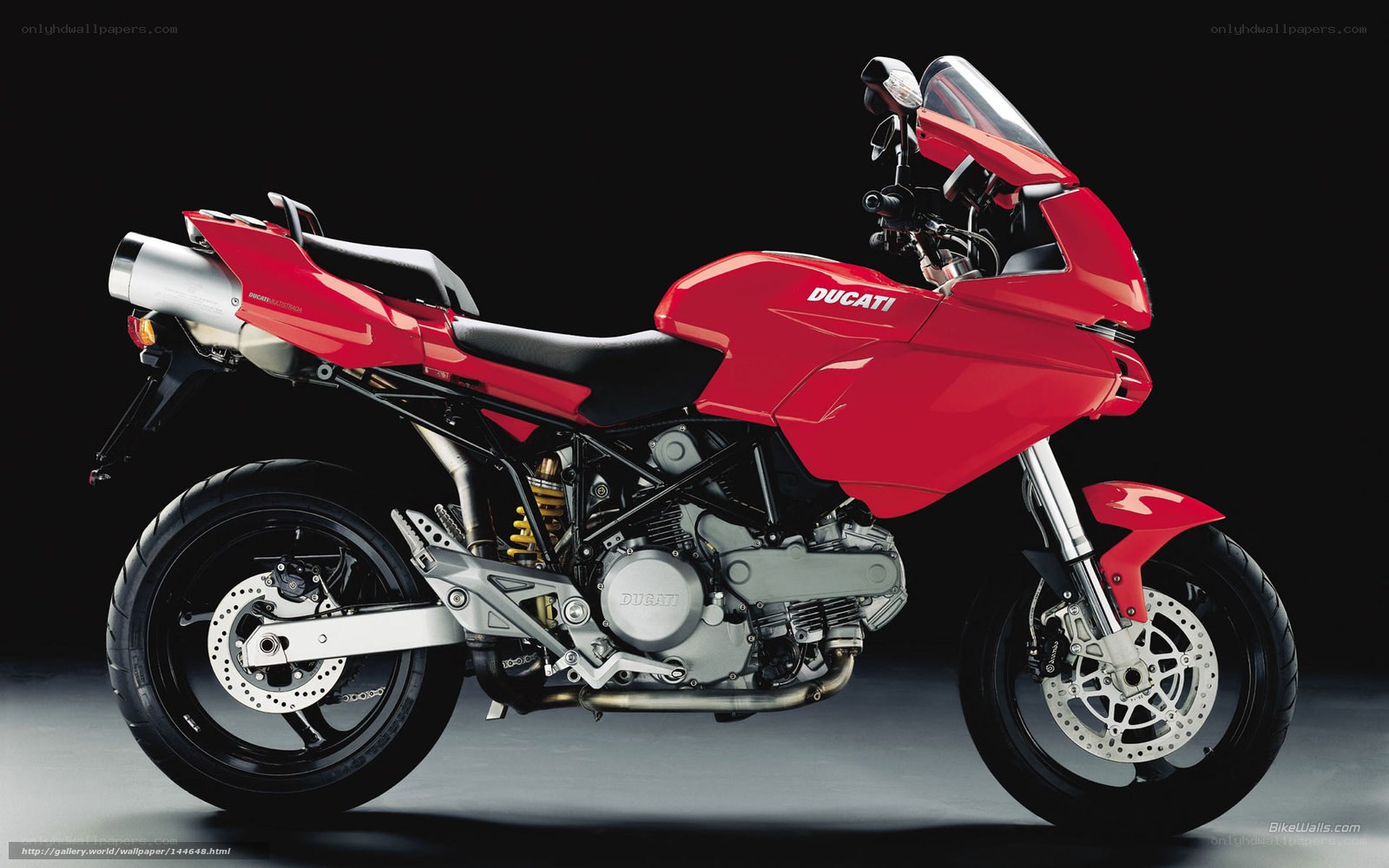 Red Ducati motorcycle
