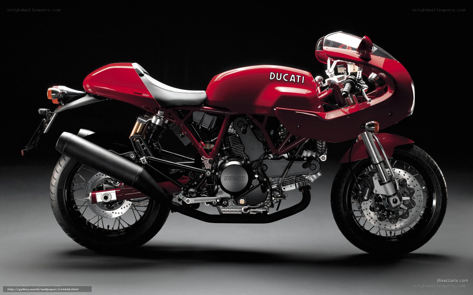 Red Ducati motorcycle