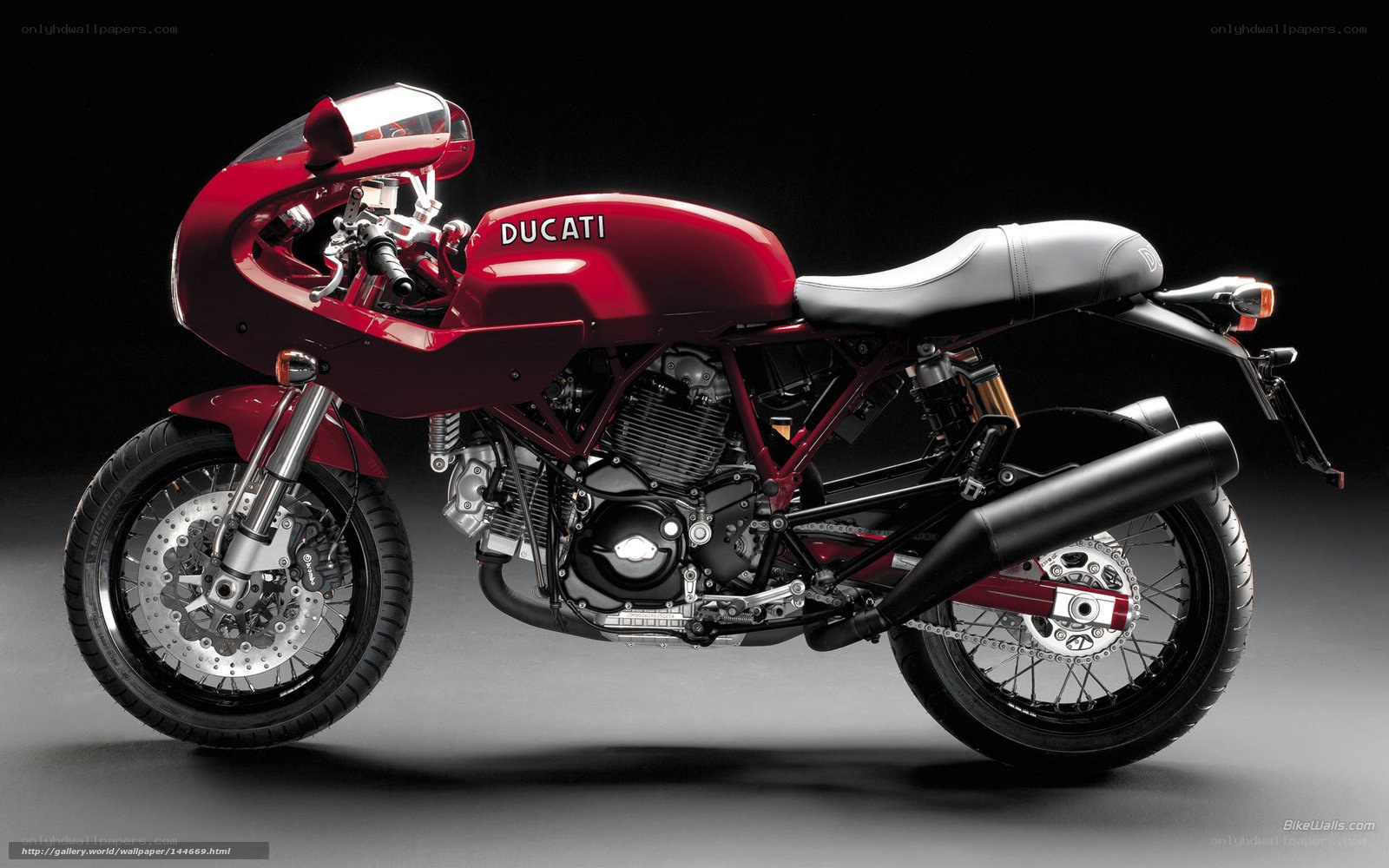 Red Ducati motorcycle
