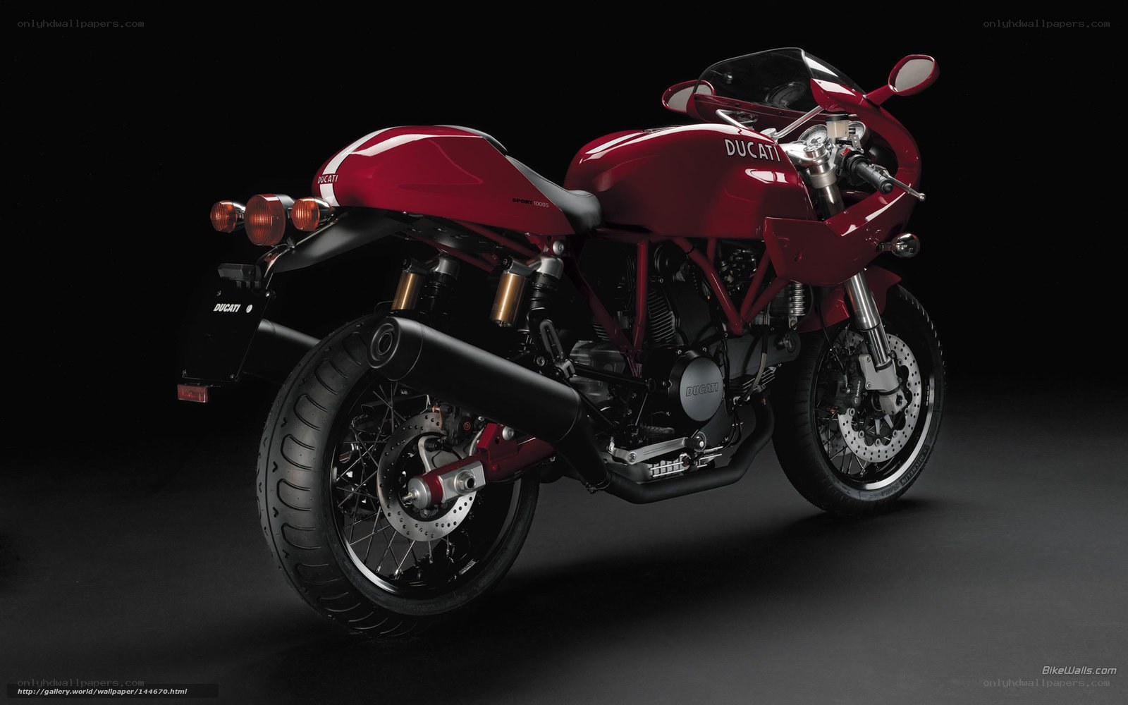Red Ducati motorcycle
