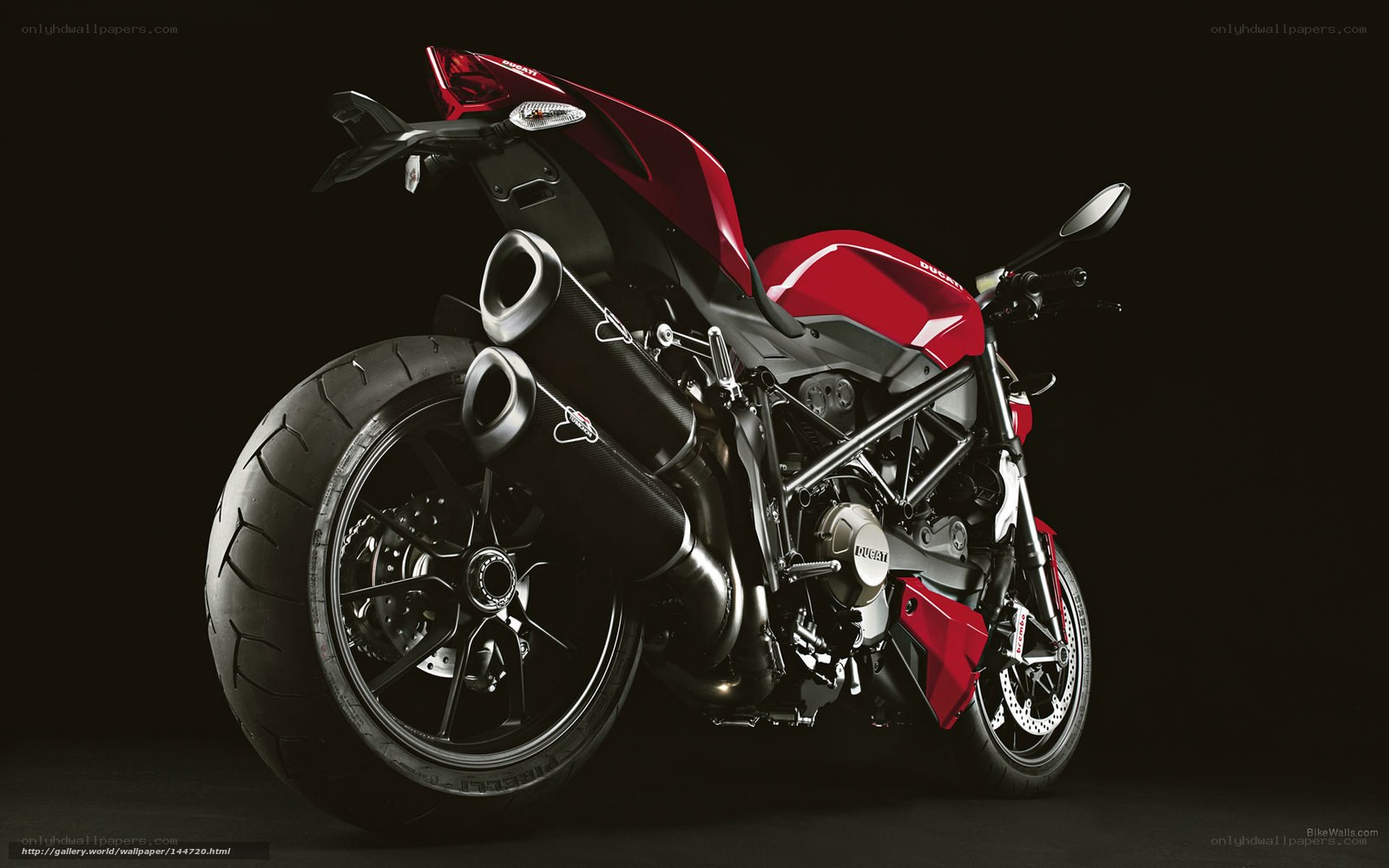 Red Ducati motorcycle