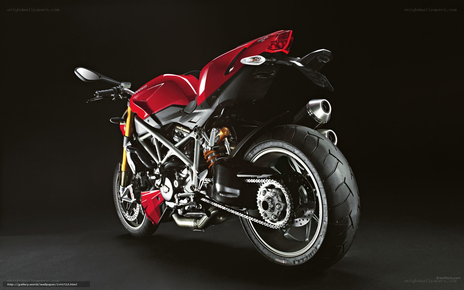 Red Ducati motorcycle