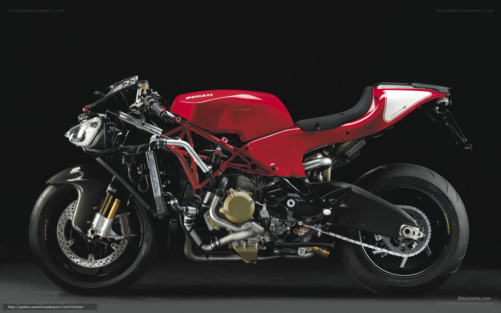 Red Ducati motorcycle