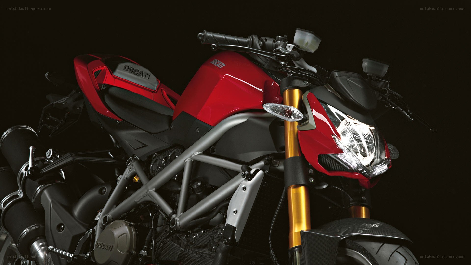 Red Ducati motorcycle