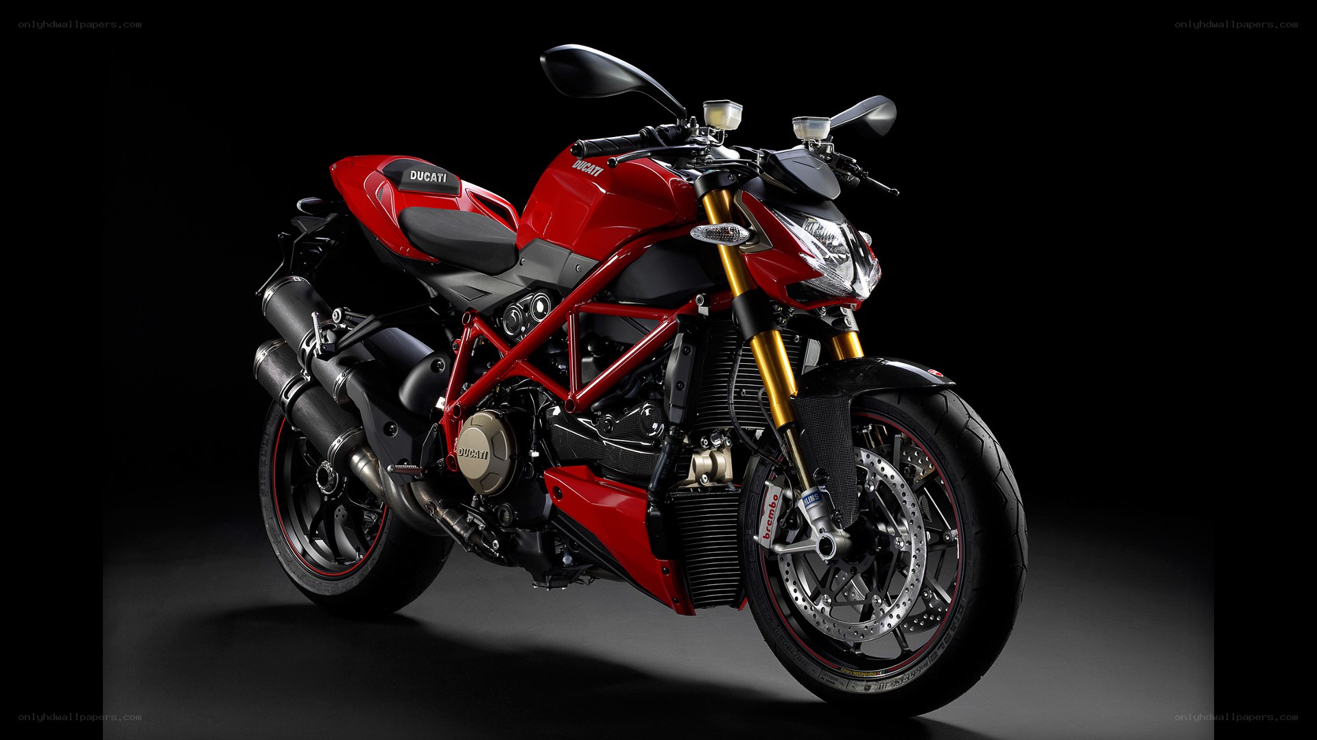 Red Ducati motorcycle
