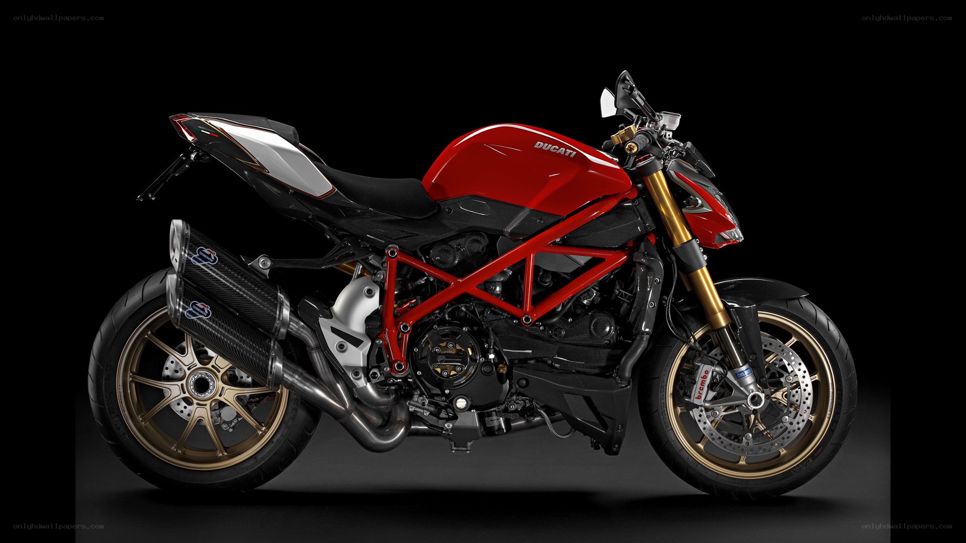 Red Ducati motorcycle
