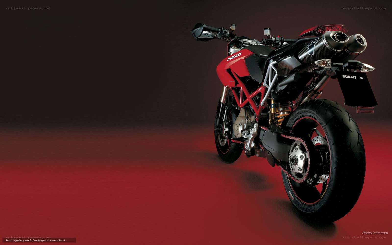 Red Ducati motorcycle