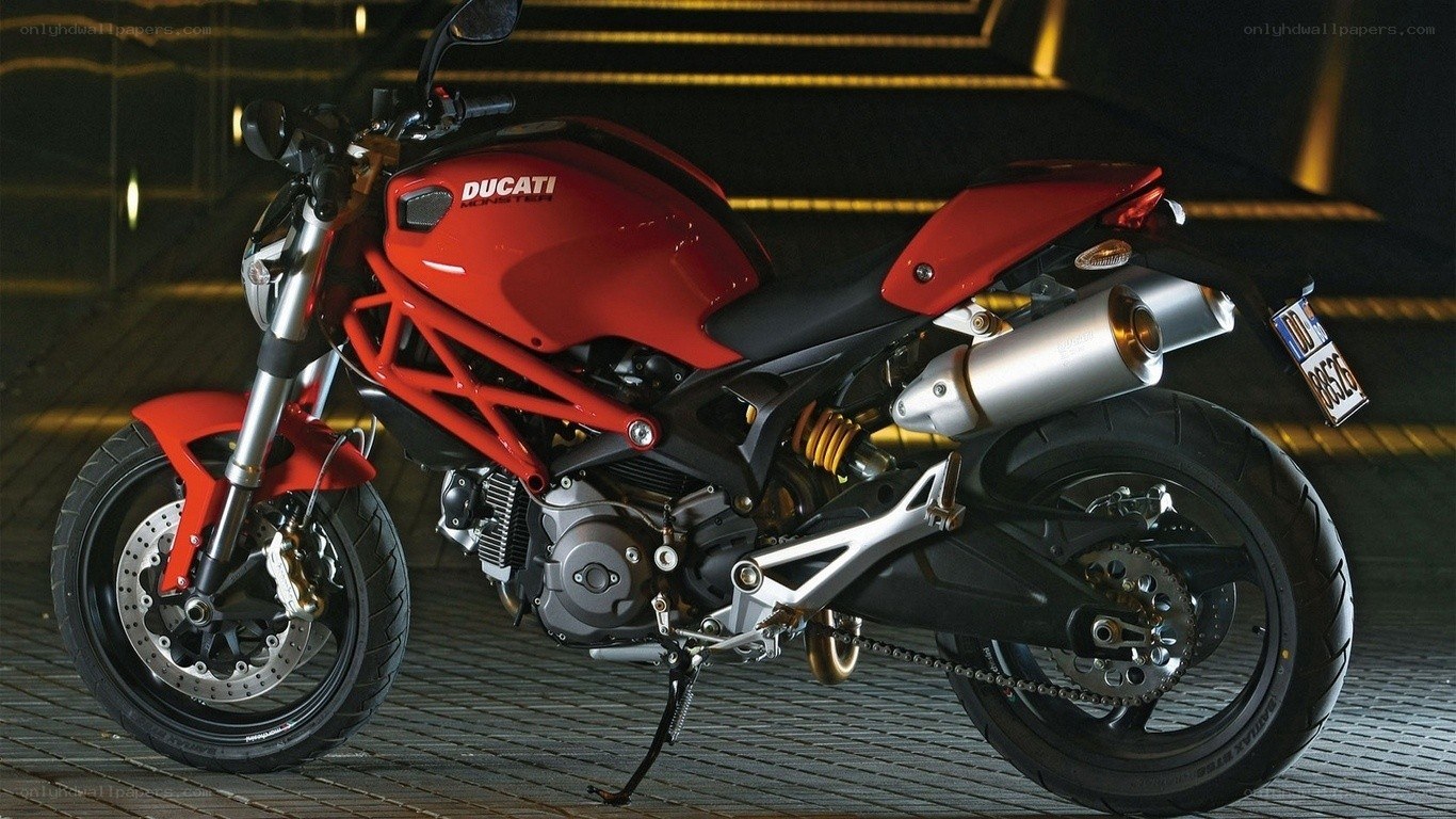Red Ducati motorcycle