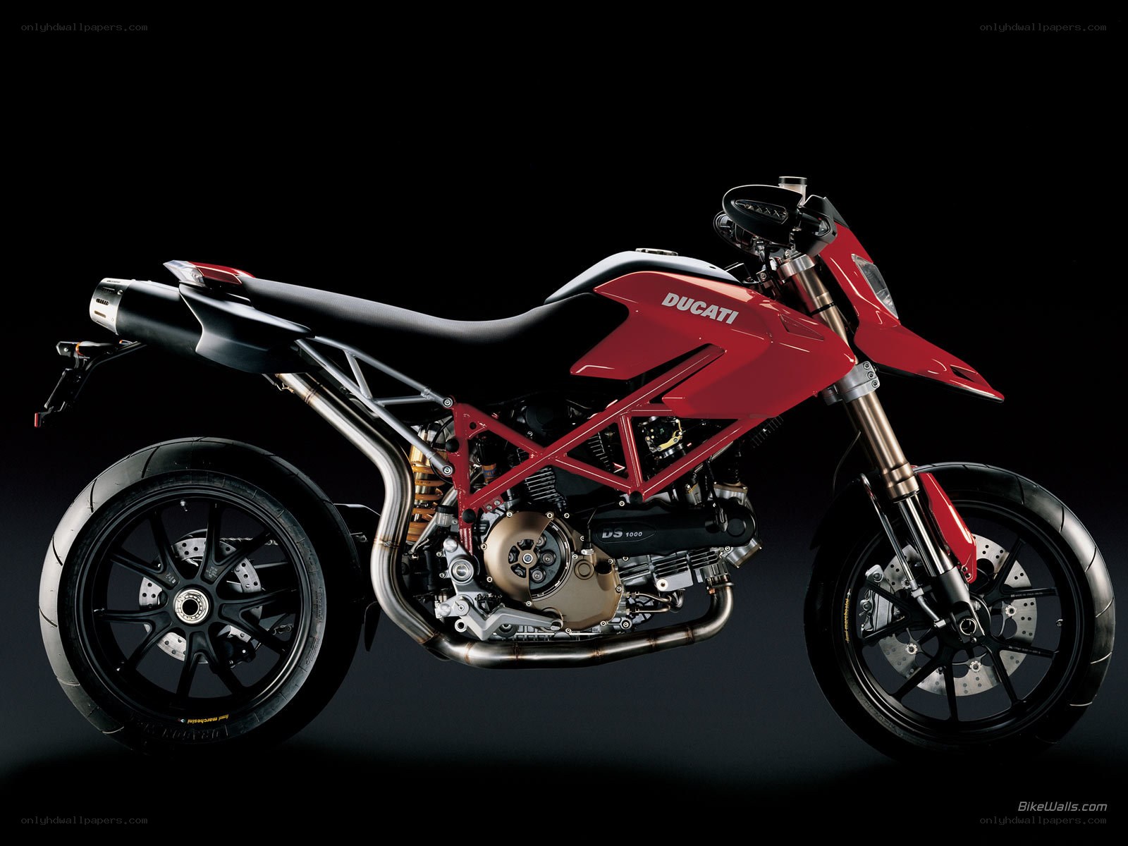 Red Ducati motorcycle