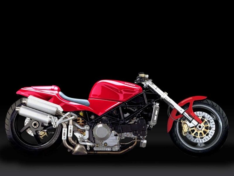 Red Ducati motorcycle