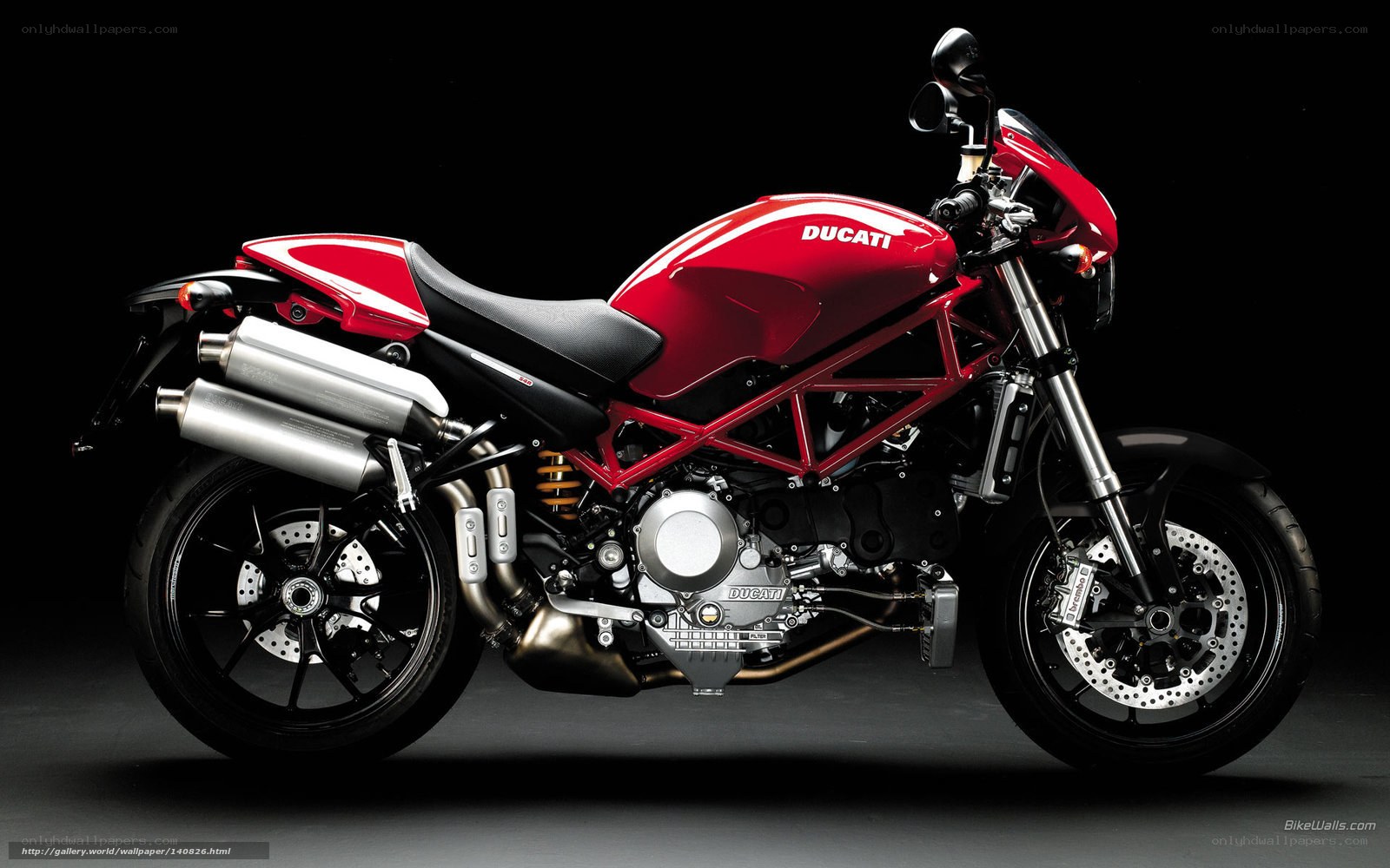 Red Ducati motorcycle