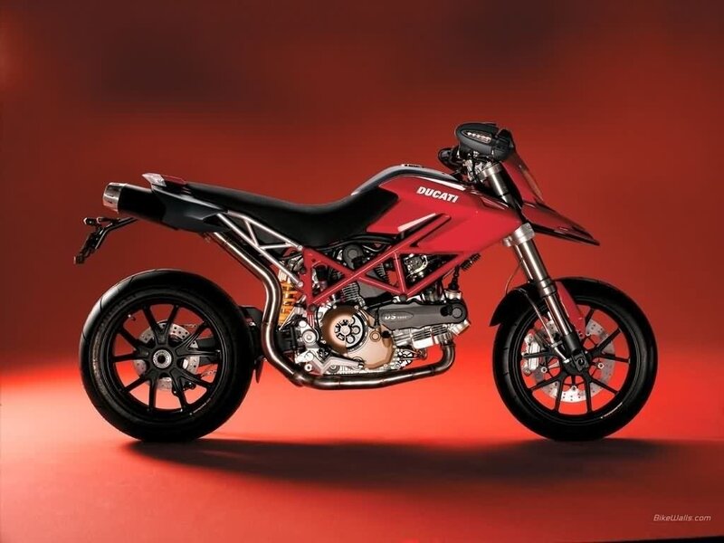 Red Ducati motorcycle