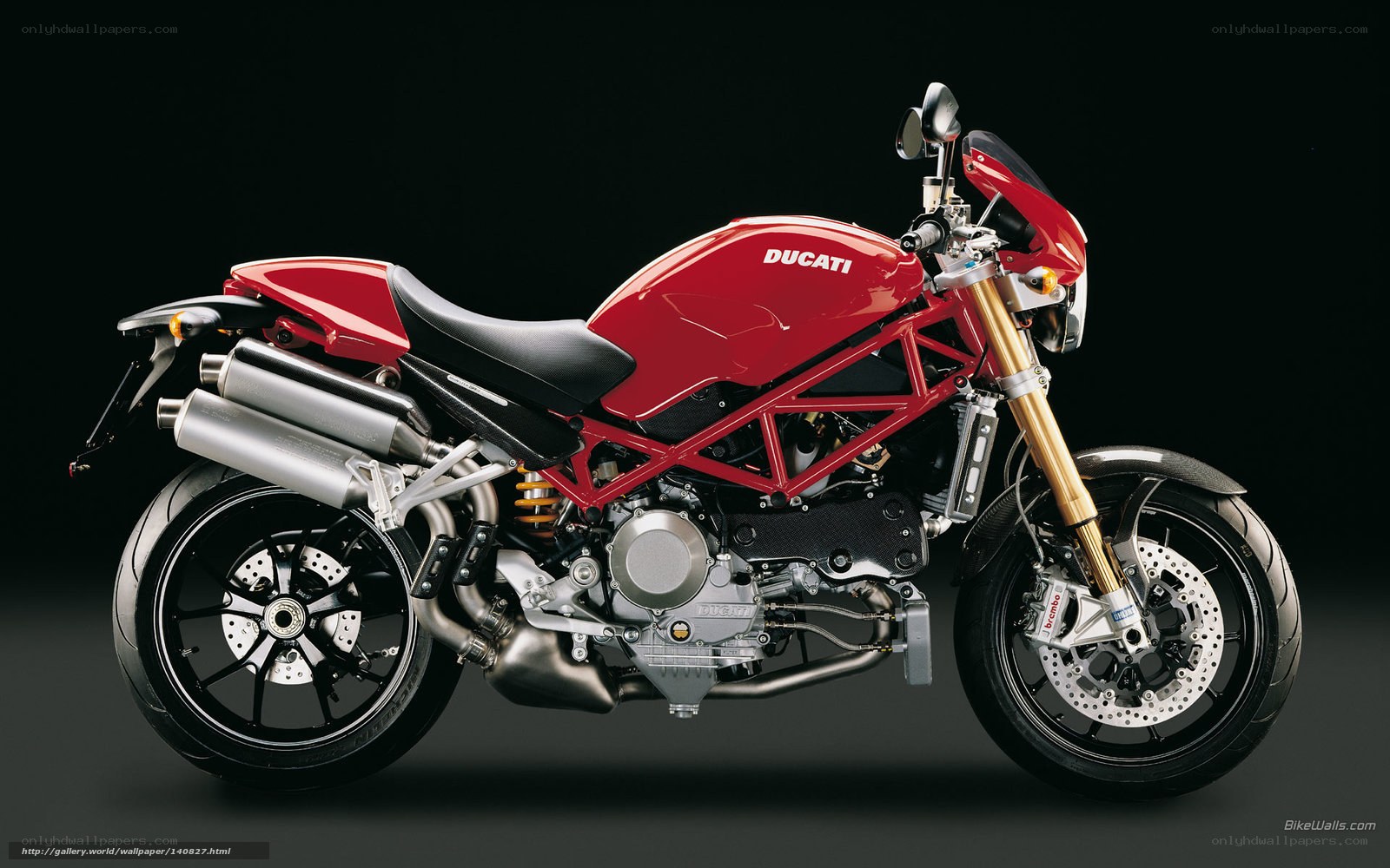 Red Ducati motorcycle