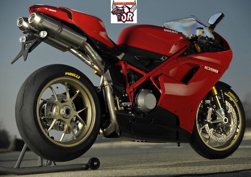 Red Ducati Motorcycle — Dramatic, Afternoon, Photograph, Tires