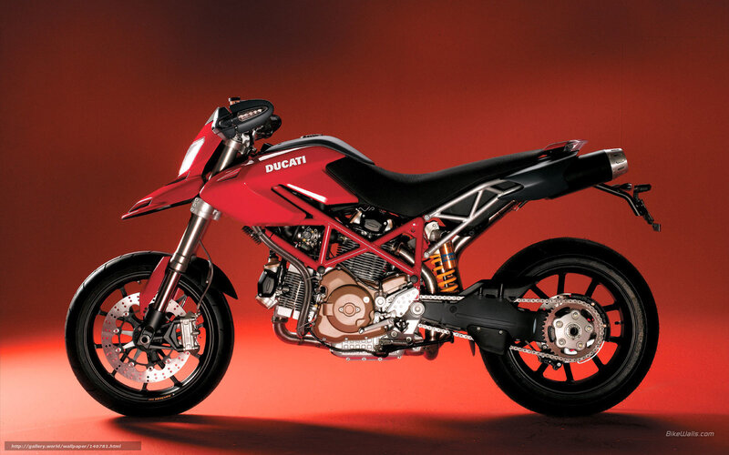 Red Ducati Motorcycle — Dramatic, Photograph, Engine