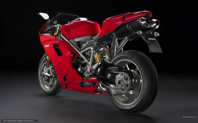 Red Ducati Motorcycle — Dramatic, Photograph, Exhaust, Engine