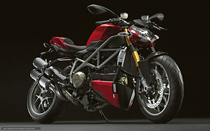 Red Ducati Motorcycle — Dramatic, Photograph, Exhaust, Handlebars