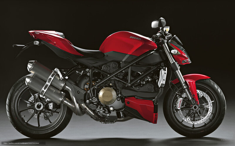 Red Ducati Motorcycle — Dramatic, Photograph, Exhaust, Headlight, Seat