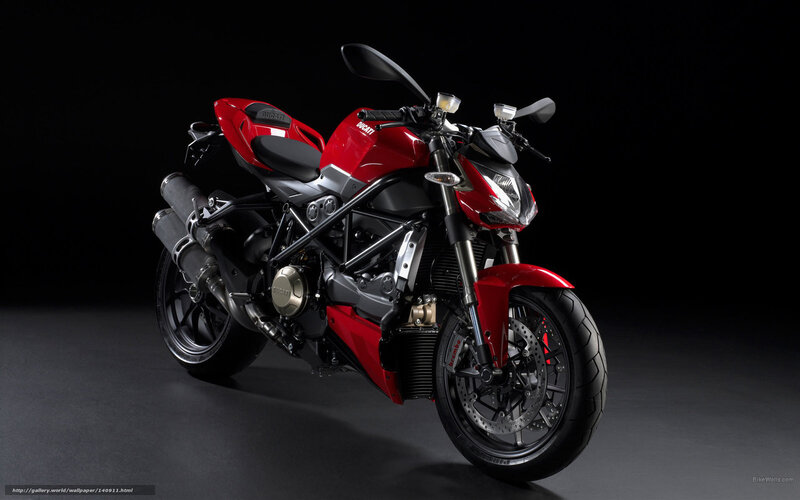 Red Ducati Motorcycle — Dramatic, Photograph, Exhaust Pipe, Headlight