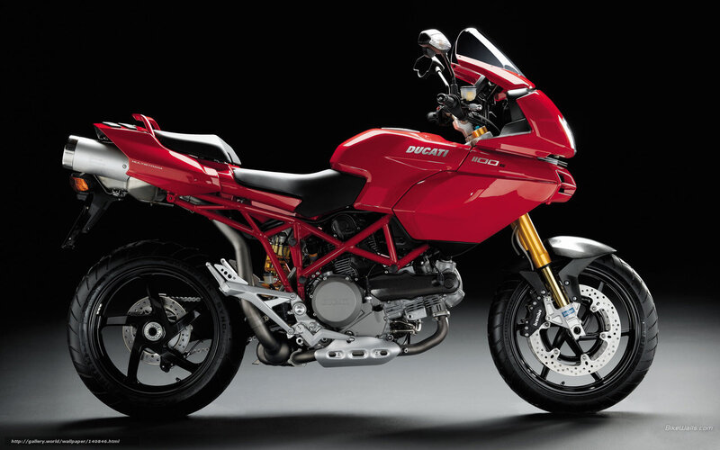 Red Ducati Motorcycle — Dramatic, Photograph, Exhaust Pipe