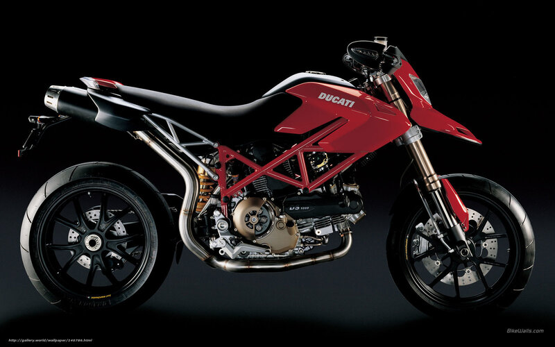 Red Ducati Motorcycle — Dramatic, Photograph, Exhaust